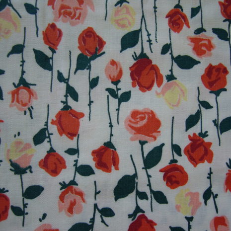 vintage 'rosebud' fabric