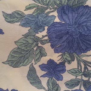 Blue & Green floral 100% silk at The Sewing Room Malvern code RE6