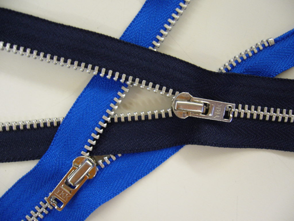 zips black blue at The Sewing Room Malvern