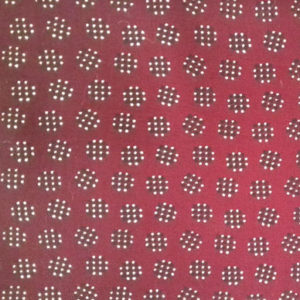 Vintage Burgundy and dot fabric code CH26 at The Sewing Room Malvern